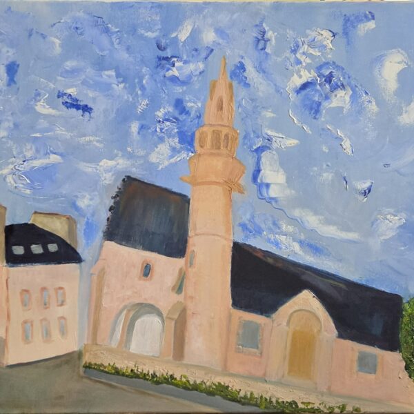 Nuages sur la vieille égllise